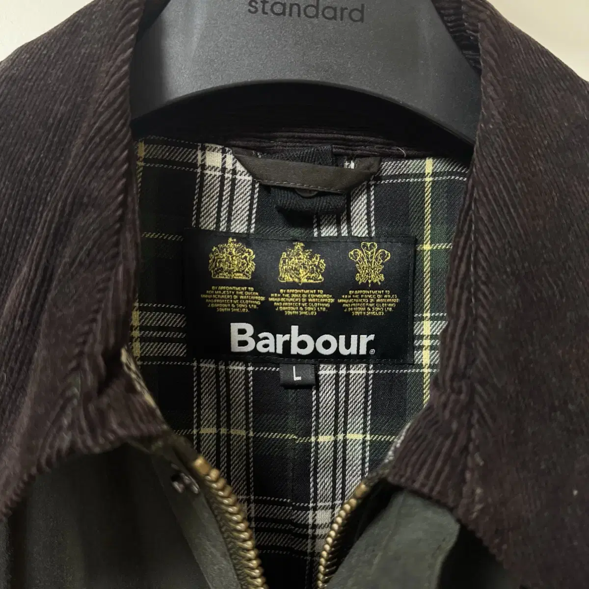 (L 105) 바버 애쉬비 세이지 왁스 자켓 BARBOUR ASHBY