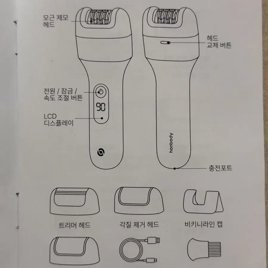 혼바디 바디트리머 모근 제모기