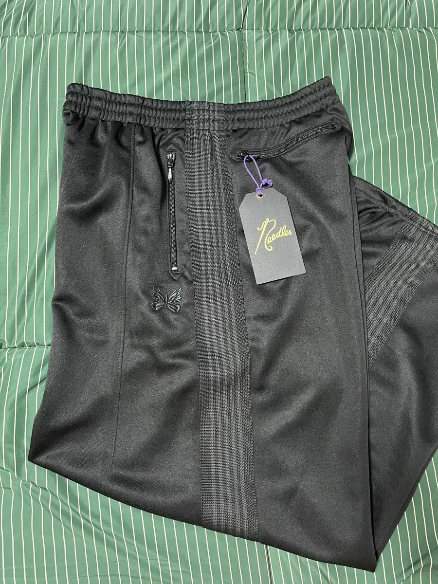 Needles HD Track Pant Poly Smooth Charcoal XS