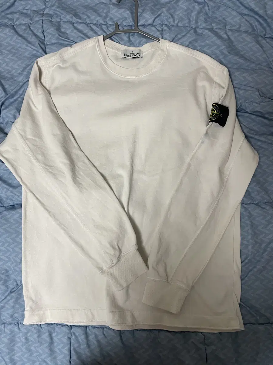 Stone Island White Long Sleeve L