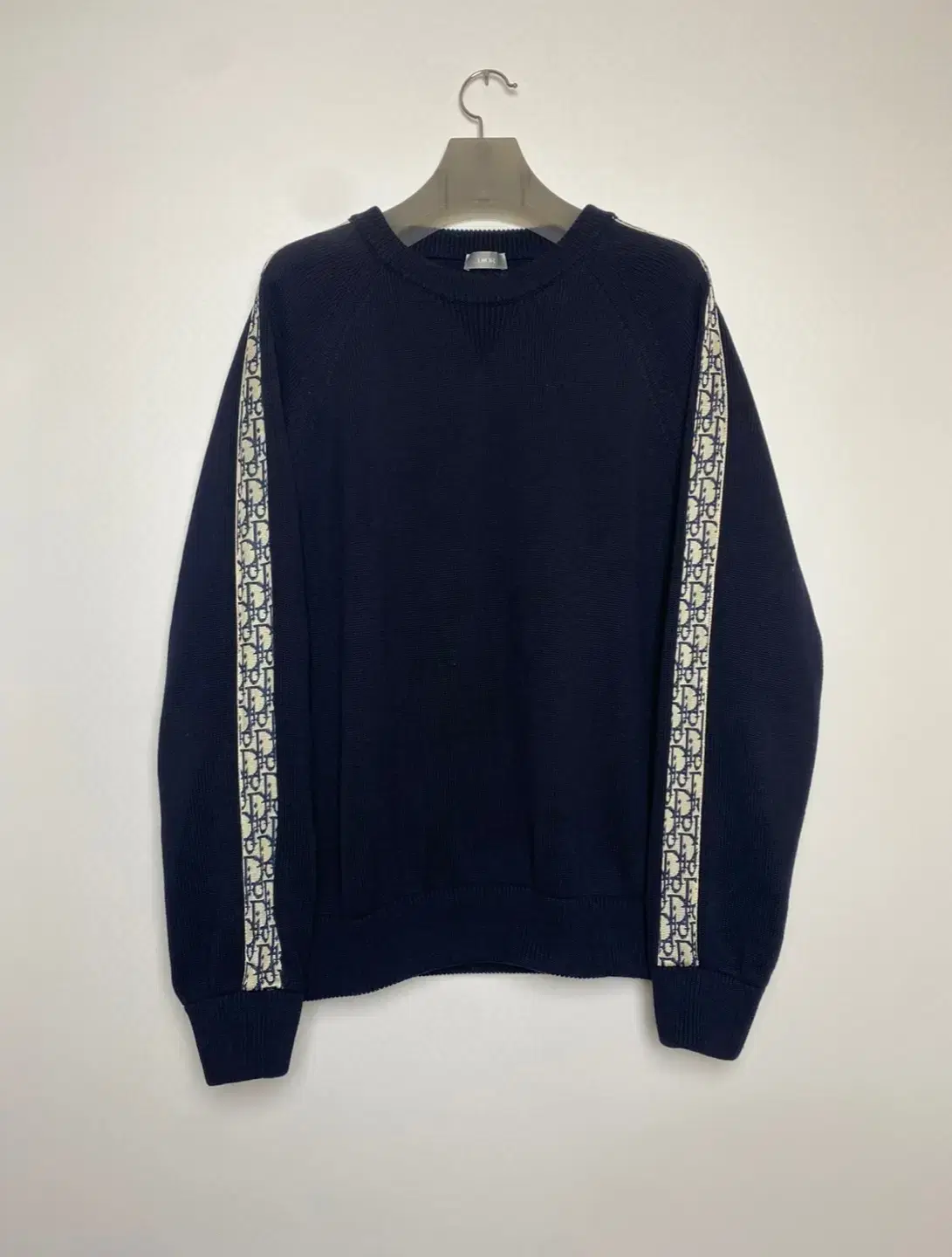 Dior Oblique Insert Sideline Knit Navy