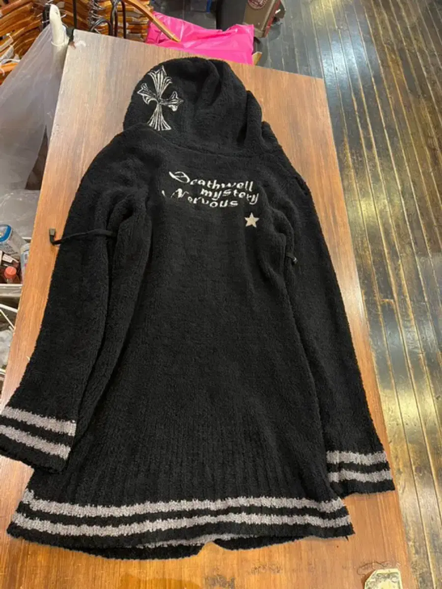 Punk hoodie onepiece 펑크 후드 빈티지 원피스 크롬하츠깔