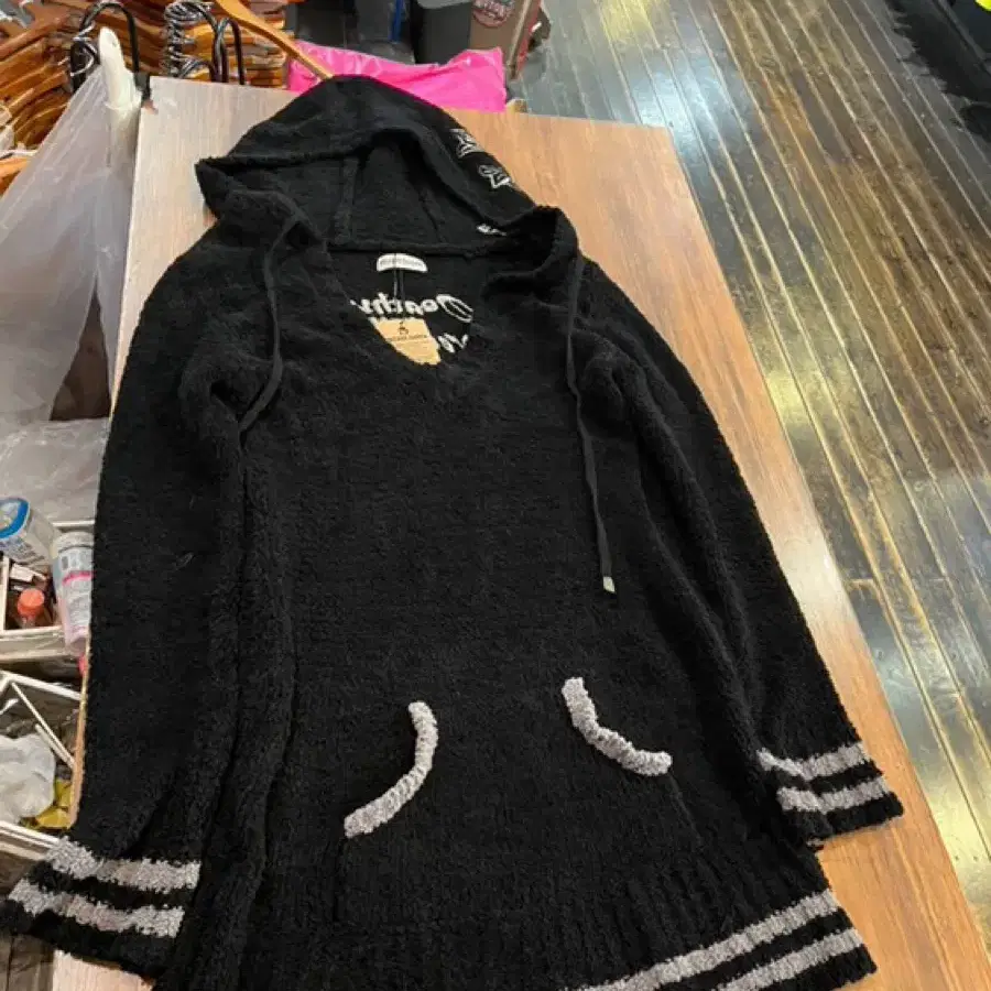 Punk hoodie onepiece 펑크 후드 빈티지 원피스 크롬하츠깔