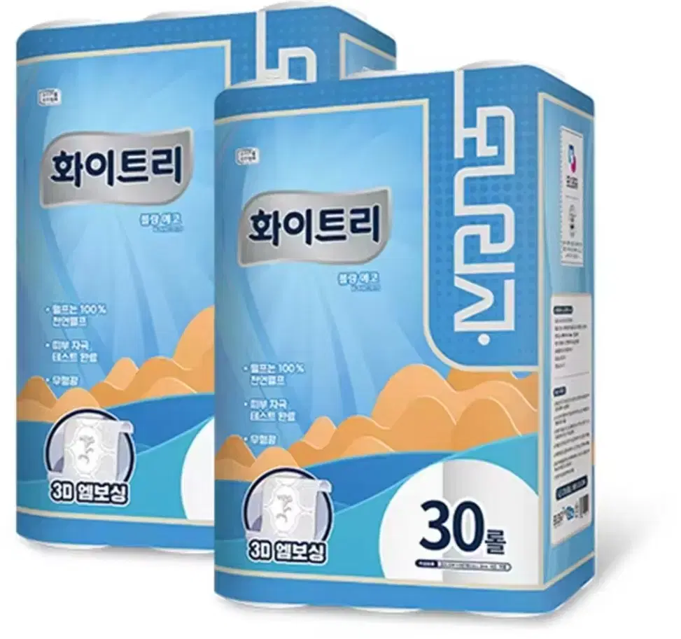 모나리자 천연펄프 화장지 3겹 22m 60롤 휴지