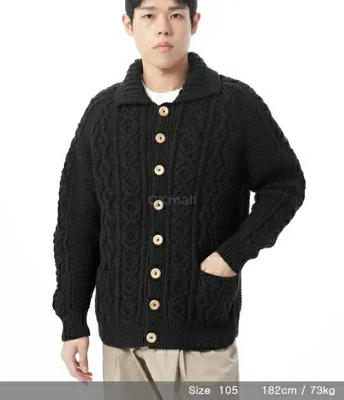 Inverallan 3A Knit Cardigan Black Size 44