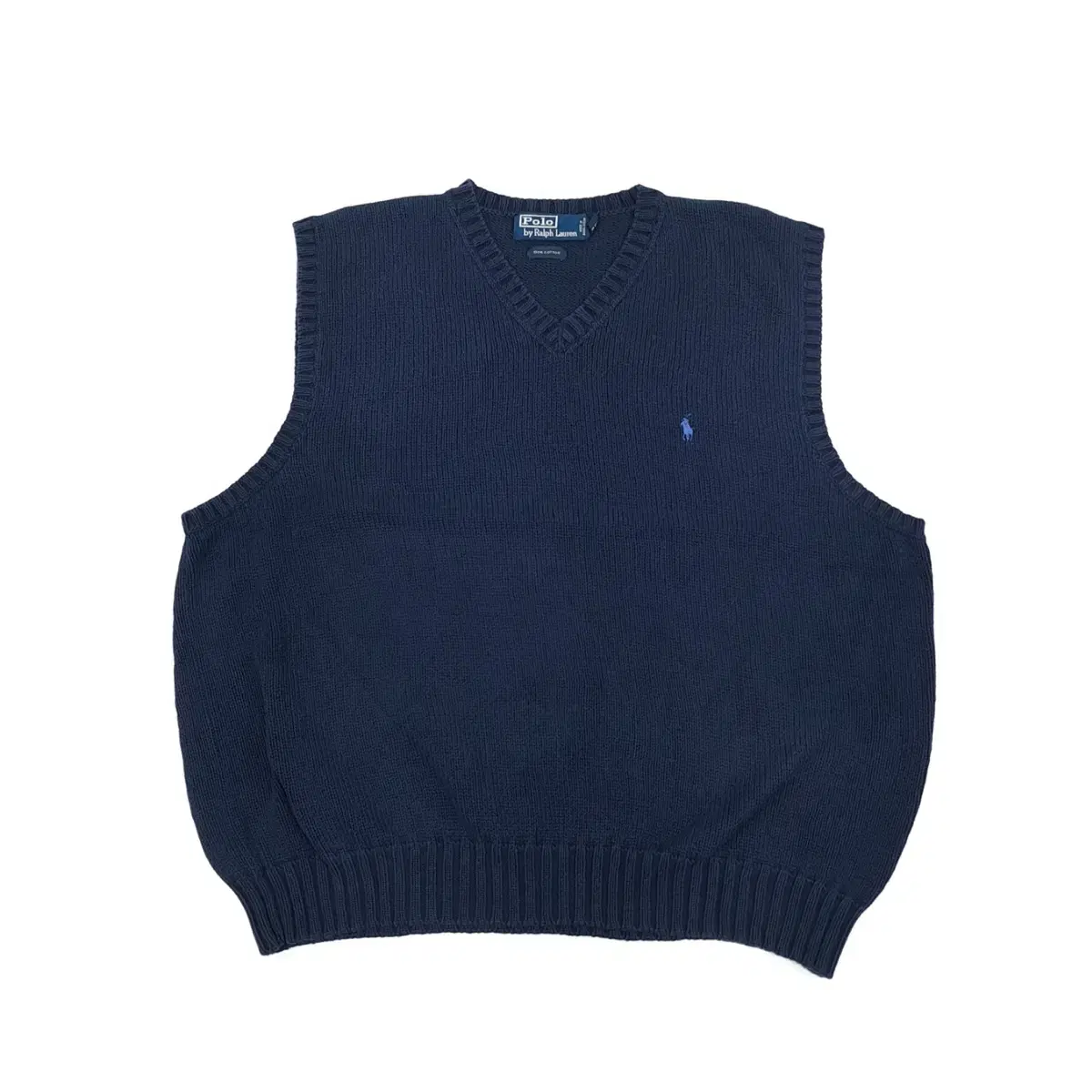 (CS092) XL-2XL Polo Ralph Lauren navy knit vest