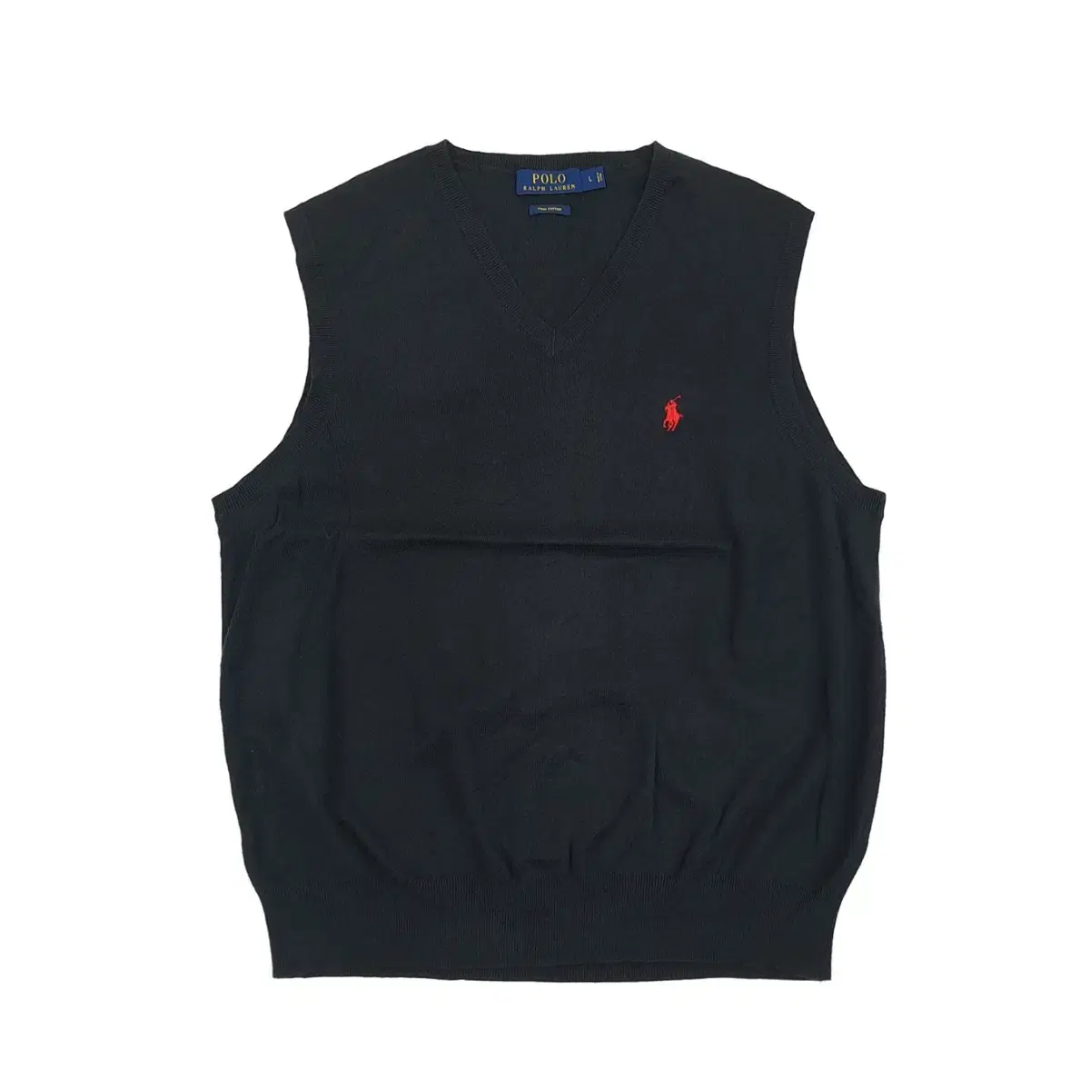 (CS094) L Polo Ralph Lauren Black knit vest