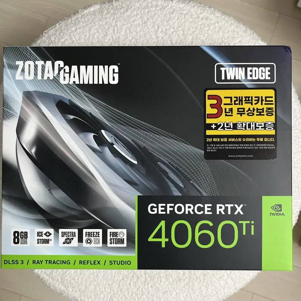 ZOTAC 지포스 RTX 4060Ti TWIN Edge 미개봉