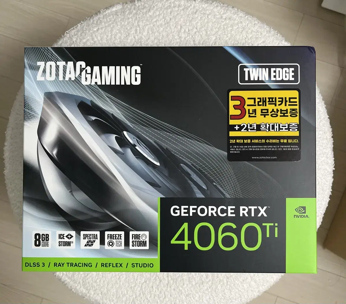 ZOTAC 지포스 RTX 4060Ti TWIN Edge 미개봉