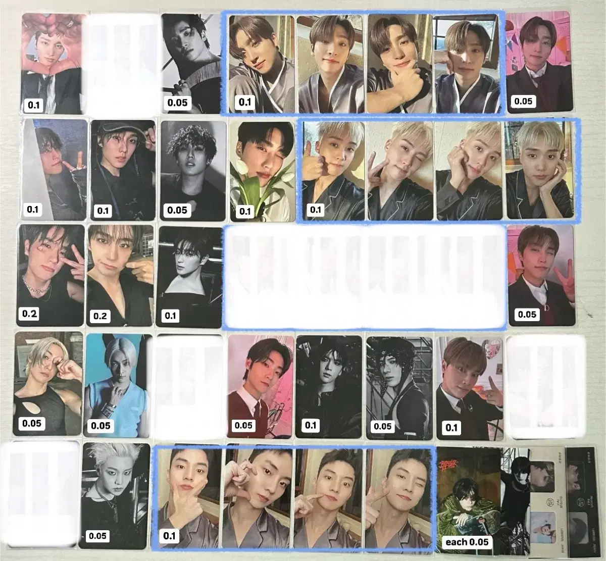 The Boyz Trigger photocard (new/younghoon/current/sangyeon/jacob/grades/eric/kevin)