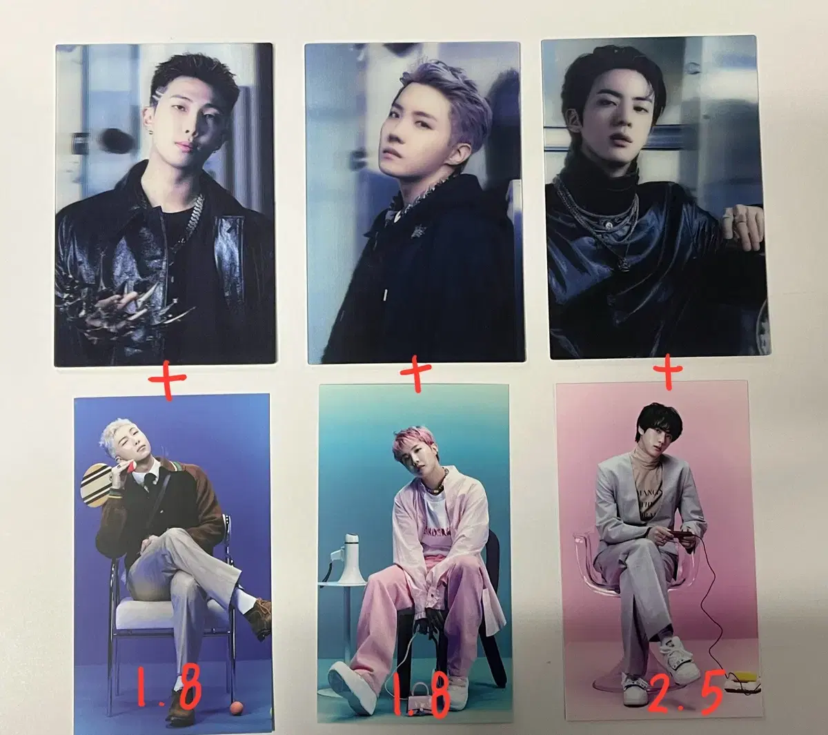 BTS bangtan Proof CollectorEdition JINJinRMRMJHOPEJ-HOPEJ-HOPE Photocard