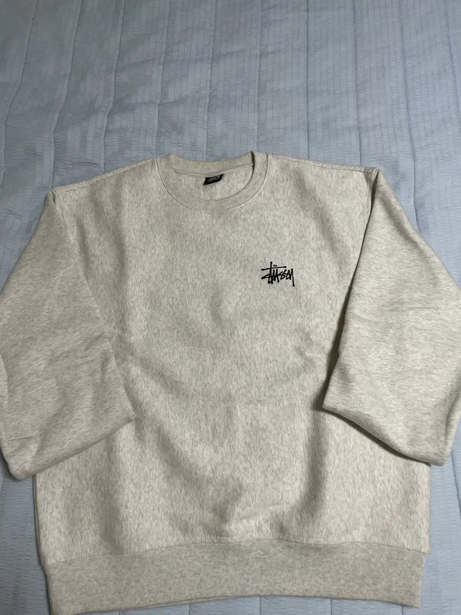 [XL] Stussy Basic Crewneck Ash Heather