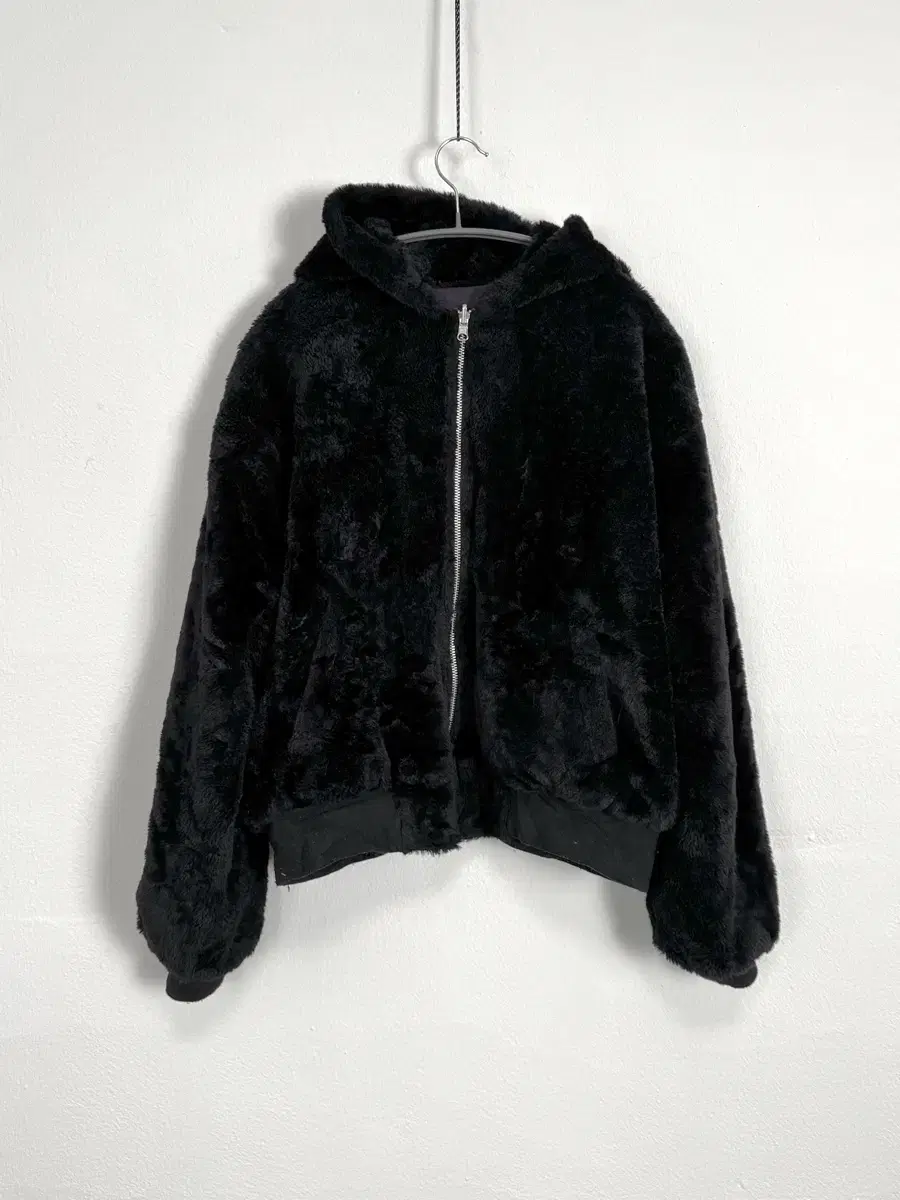 reversible faux fur bomber jacket