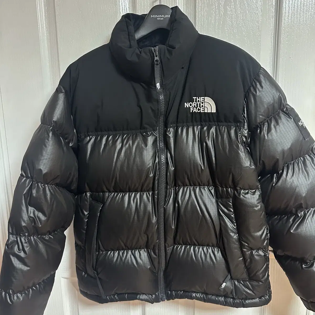 The North Face White Belle Novelty Knopsy Down Jacket Black 95(M)