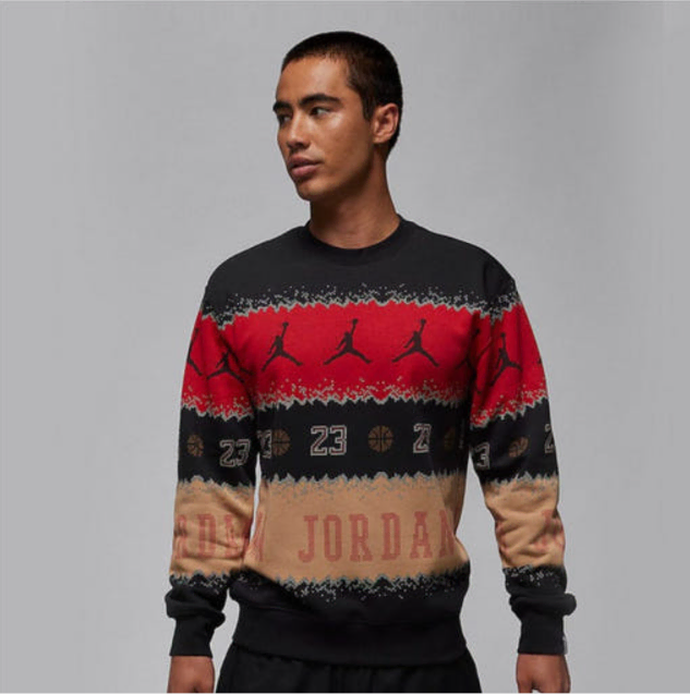 Nike Jordan Essential Holiday Fleece Crew D5 FD7464-687