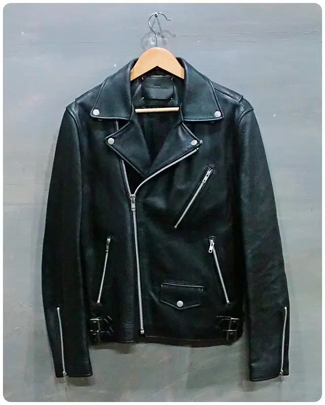 [L] VivaStudio cowhide classic rider jacket