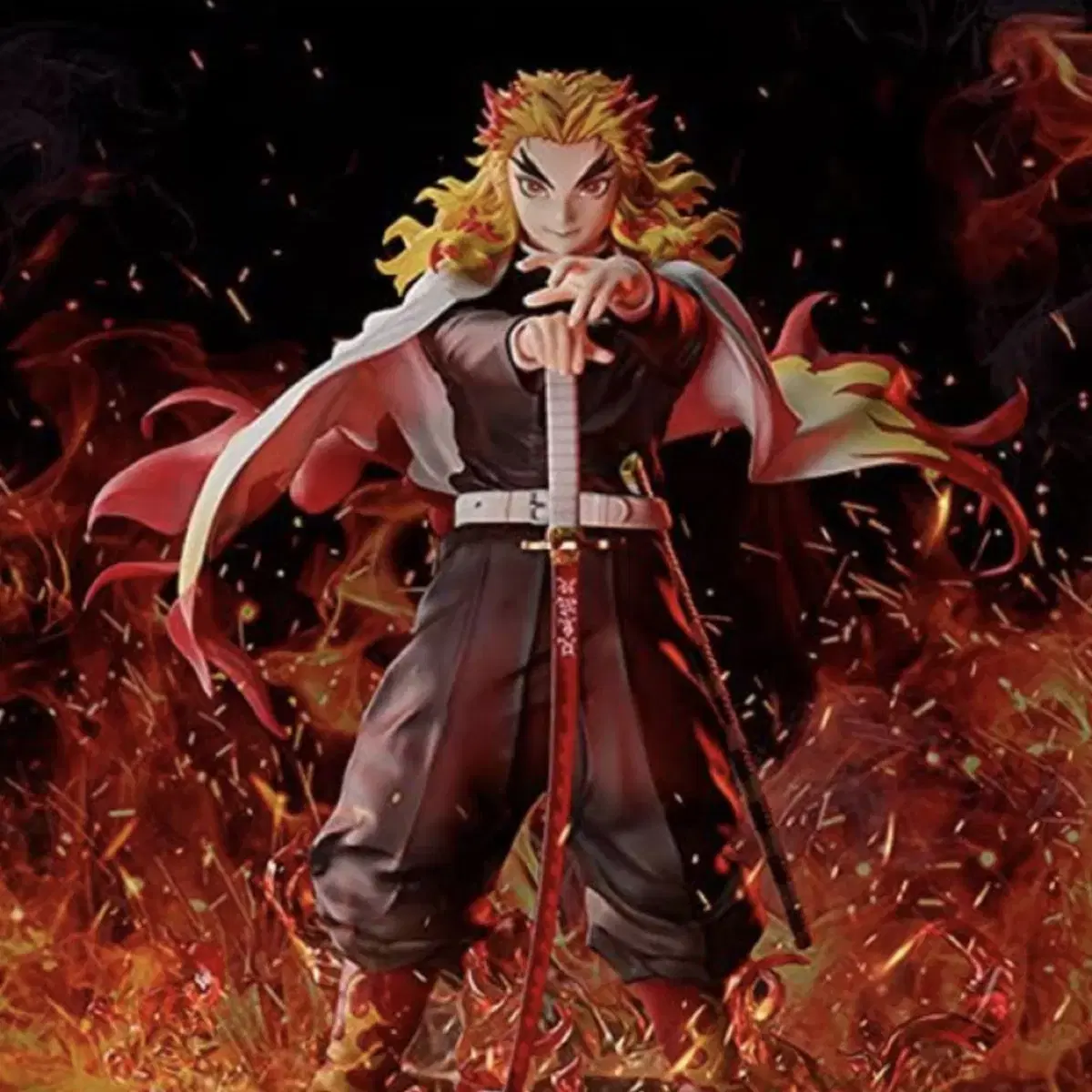 Aniplex Rengoku Kyojuro Figures Ear Sword Movie Purgatory Flame Breath of Life