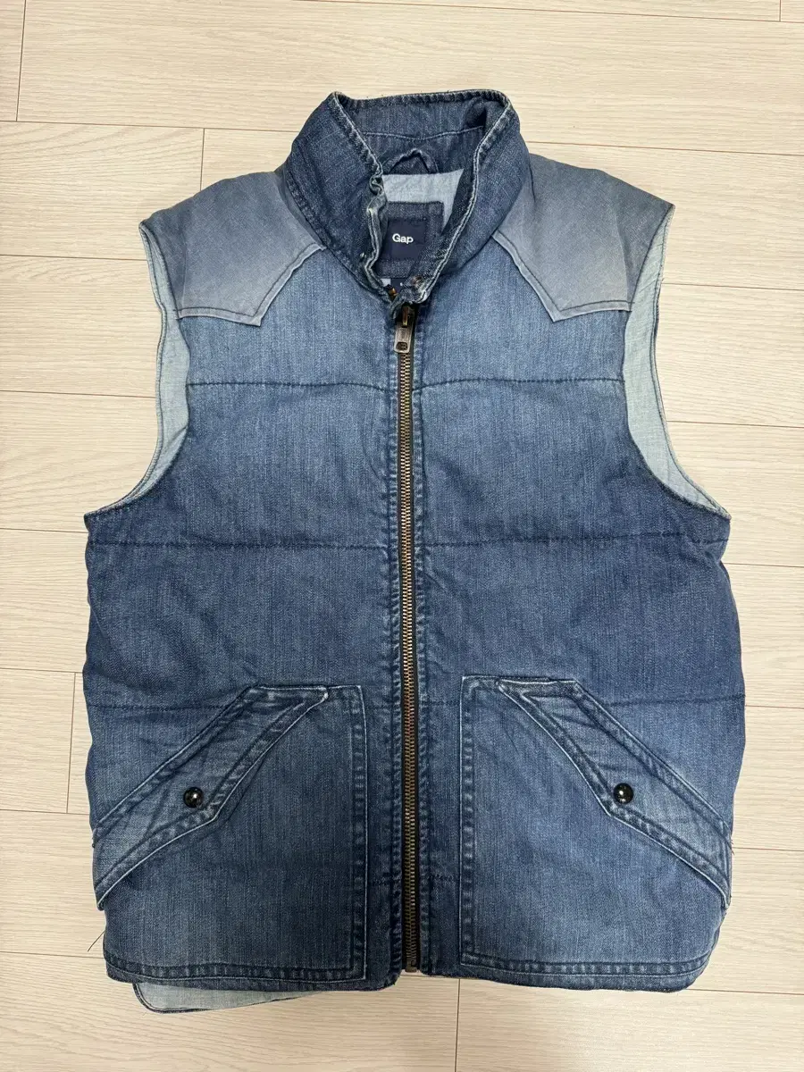 Gap Denim Padded Vest Jo