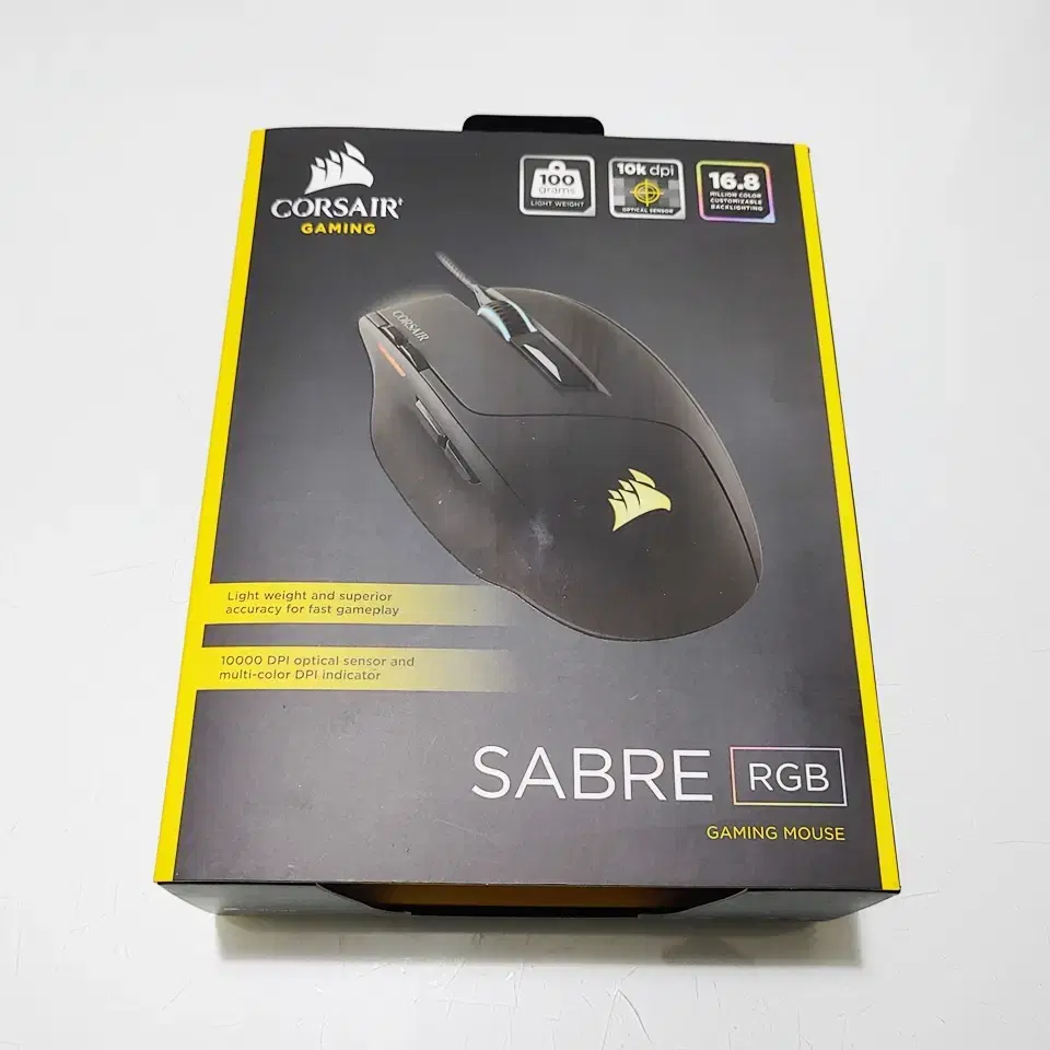 커세어 사브레 SABRE RGB 유선 마우스 판매합니다