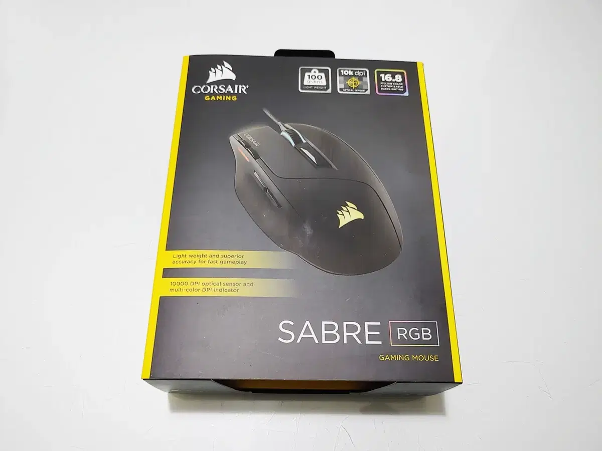 커세어 사브레 SABRE RGB 유선 마우스 판매합니다