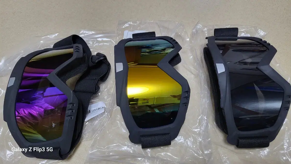 Snow goggles I bought them by color to add to my family's collection of snow goggles.