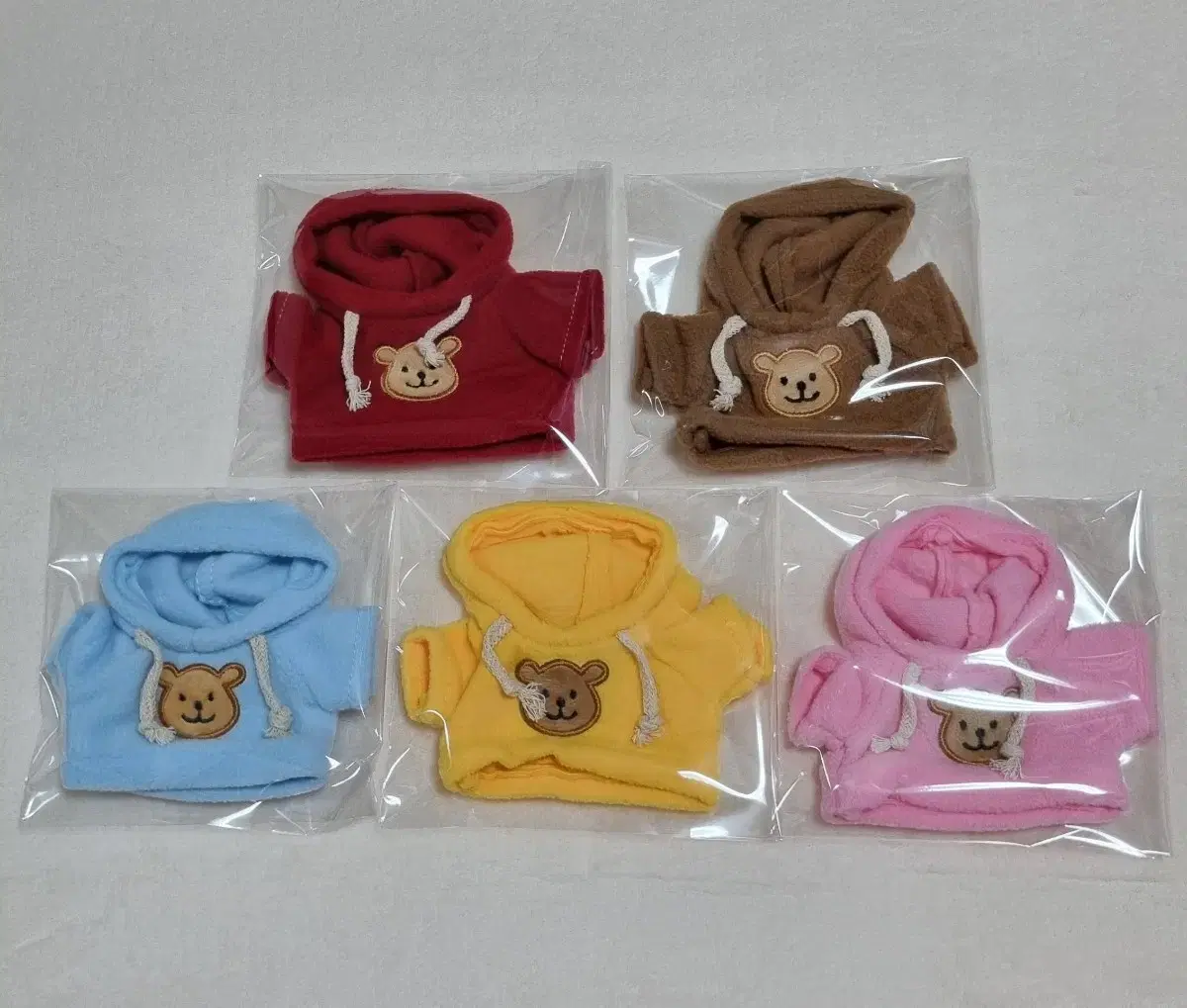 New 20cm doll teddy bear hoodie in 5 colors