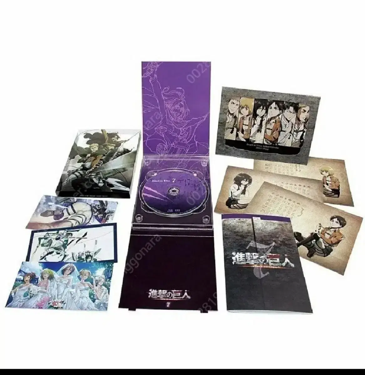 Unsealed limited edition Attack on Titan: Year 1 blu-ray BLURAY BD Box of 7