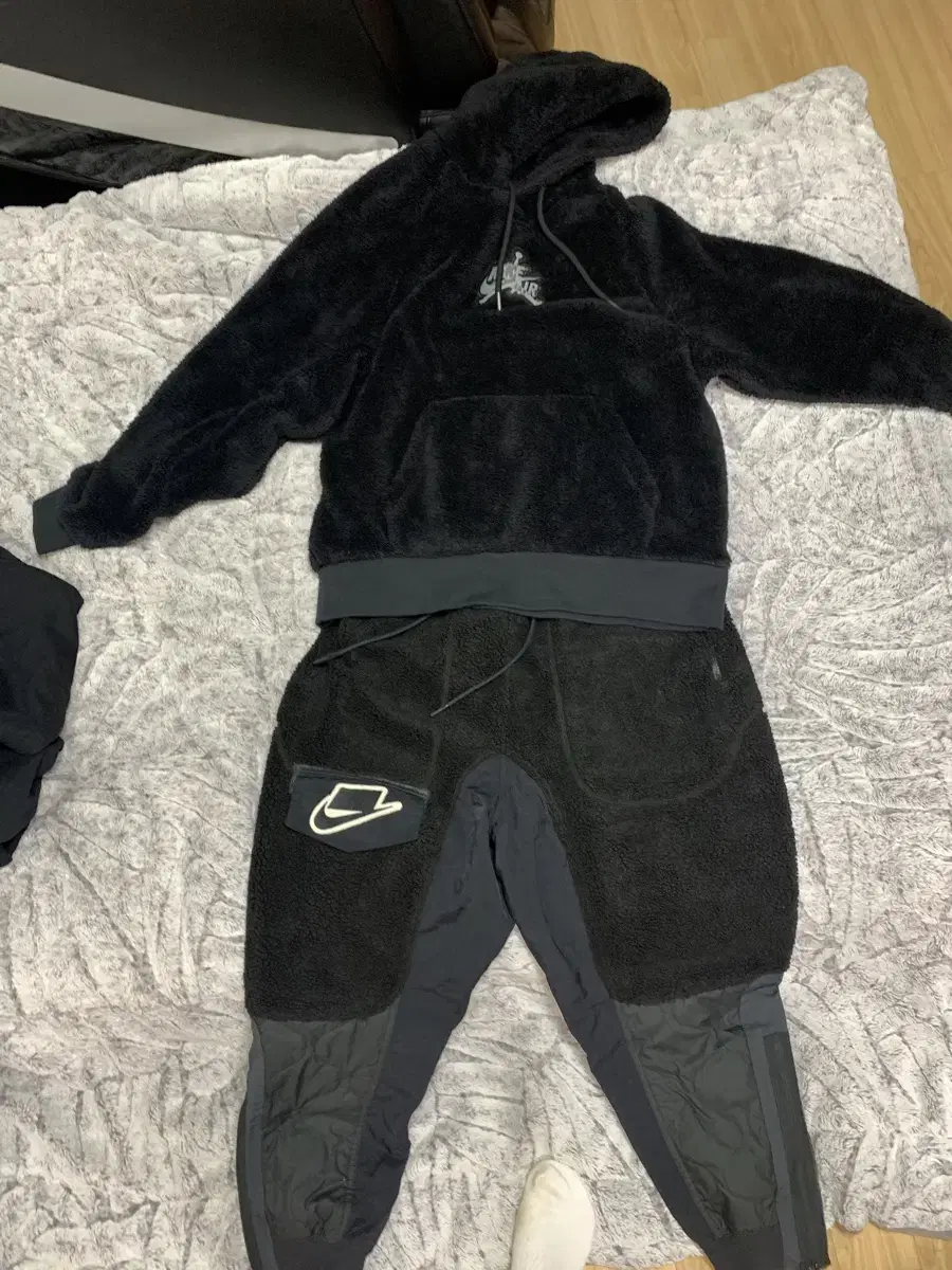 [XL]Nike Fleece Hooded Pants Set