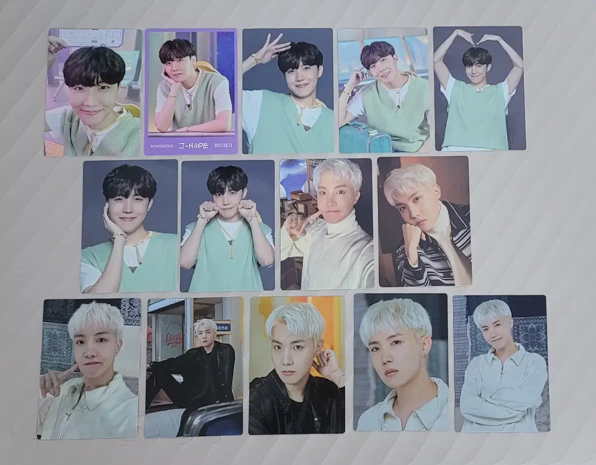 Bulk transfer of 42 bangtan charms (photocard + postcard + proof photo)