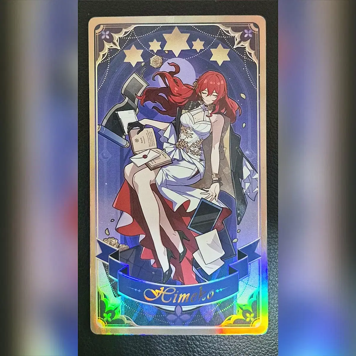 Starrail Uran of the Stars [Himeko] hologram Ticket Tarot Card