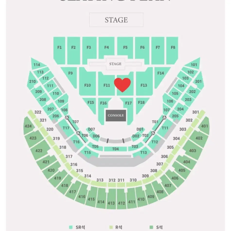 데이식스 콘서트 막콘 플로어 F12 1자리 양도 day6 concert