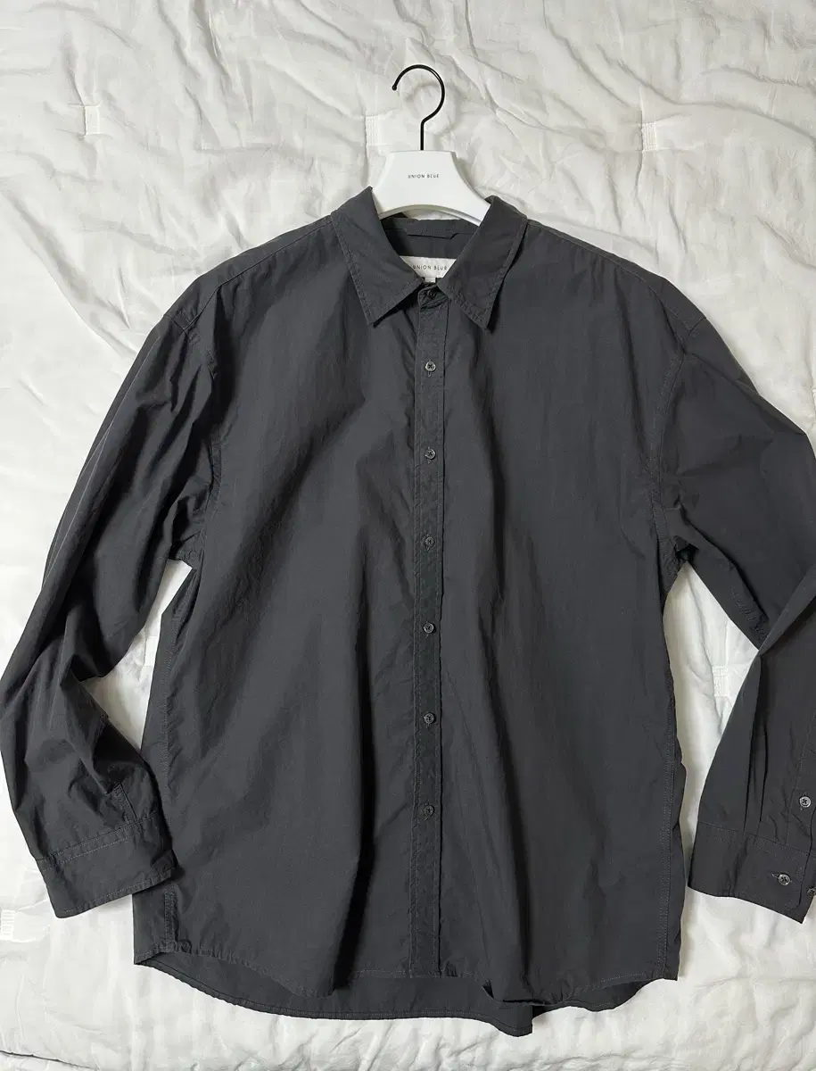 Union Blue Laundry Shirt Deep Charcoal L