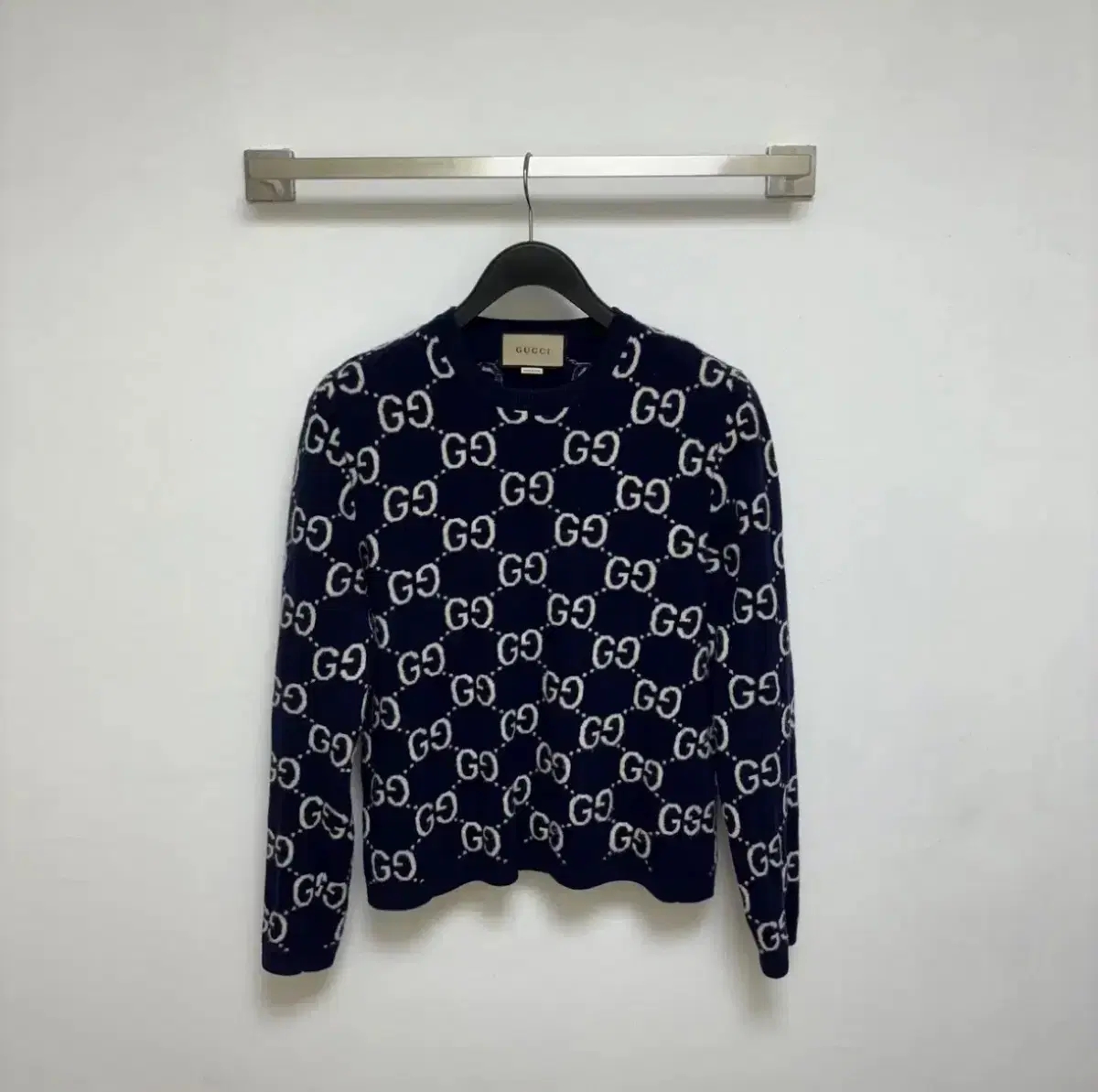 (Genuine) Gucci Jacquard wool knit sweater