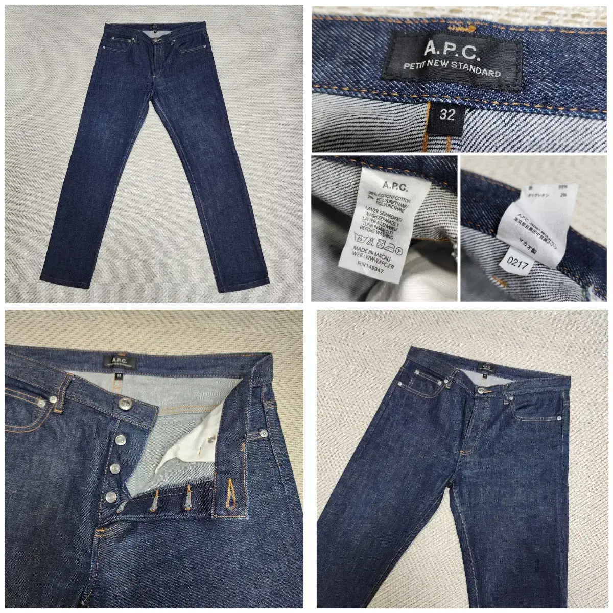 (Genuine) APC Raw Edge Denim Pants / 32 (31-32)