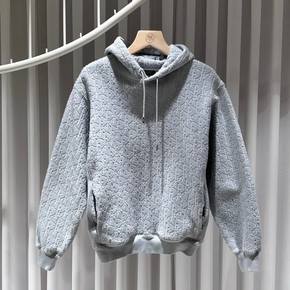 Dior Oblique Hoodie Sky Blue / S