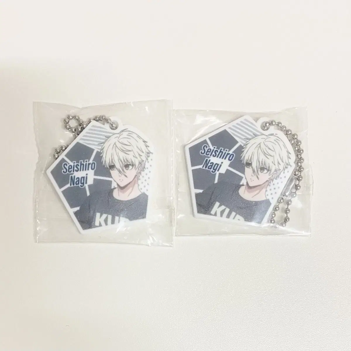 BLUELOCK Nagi Seishiro Kurashiro Collaboration Rubber Keychain Keyring