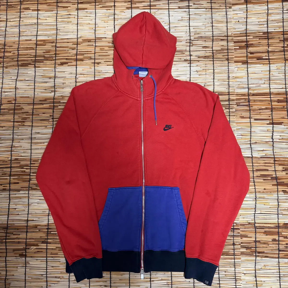 Nike Red Purple Multicolor Hooded Zip-Up XL