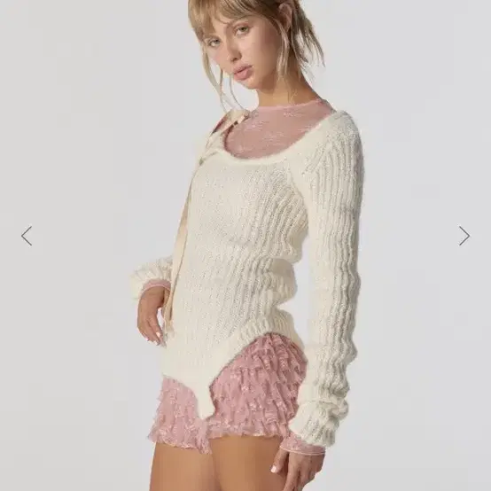 글로니 POLLY LACE LONG SLEEVE (PINK)