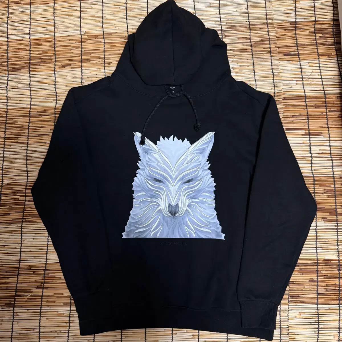 Zucca Fox Embroidered Hoodie L