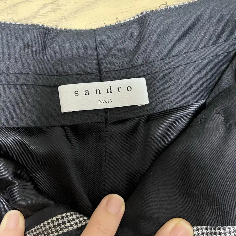 SANDRO 산드로 하운드투스 하이웨이스트 와이드팬츠 36사이즈