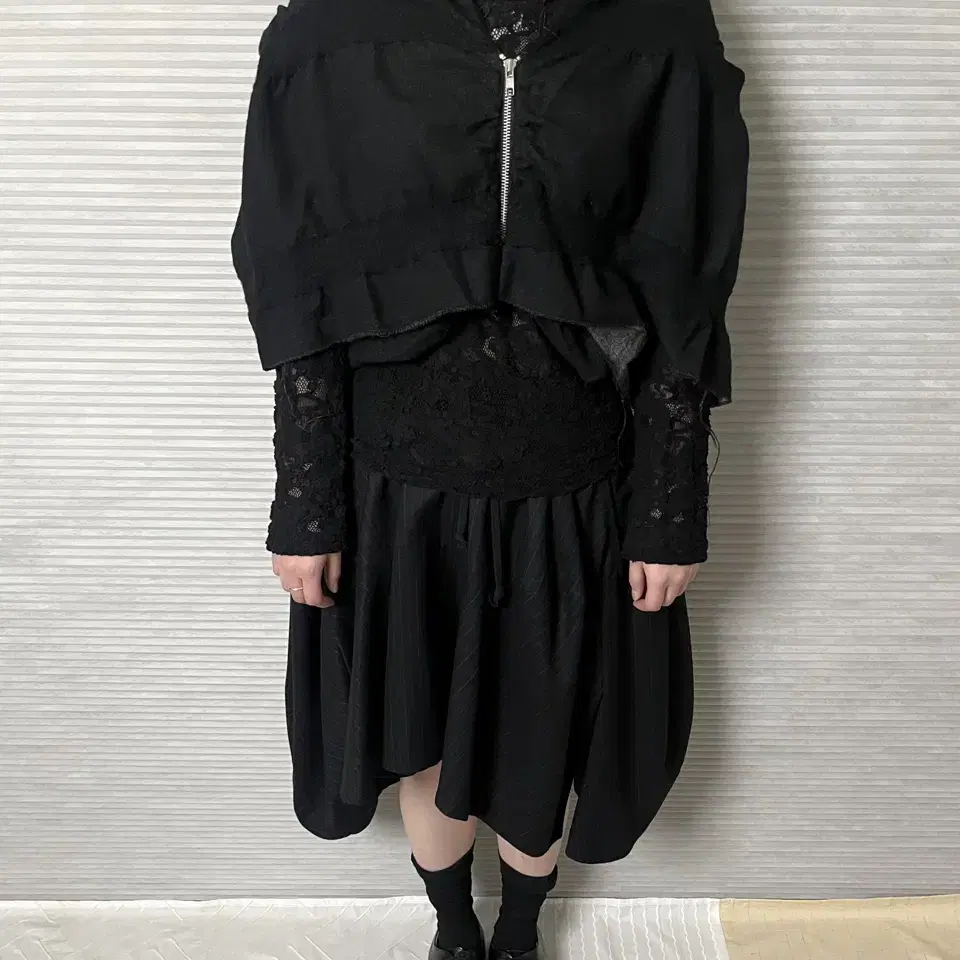 꼼데가르송 데미지 판초 케이프 comme des garcons