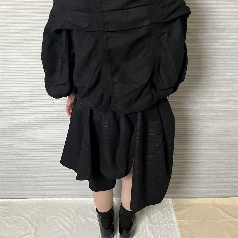 꼼데가르송 데미지 판초 케이프 comme des garcons