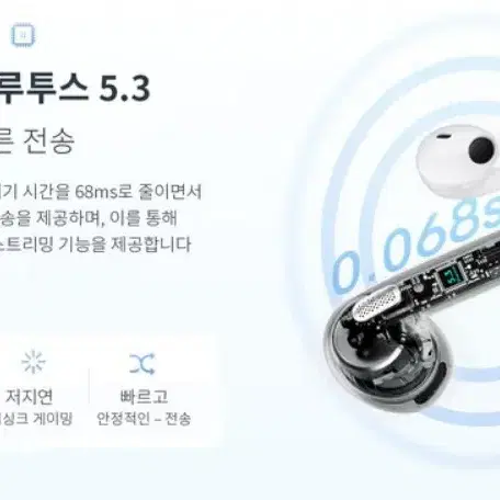 QCY 블루투스 무선이어폰(AilyPods T20)