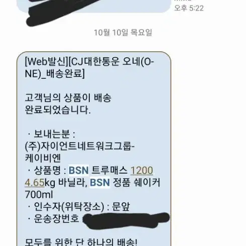 BSN 트루매스1200(게이너) 4.65kg 바닐라