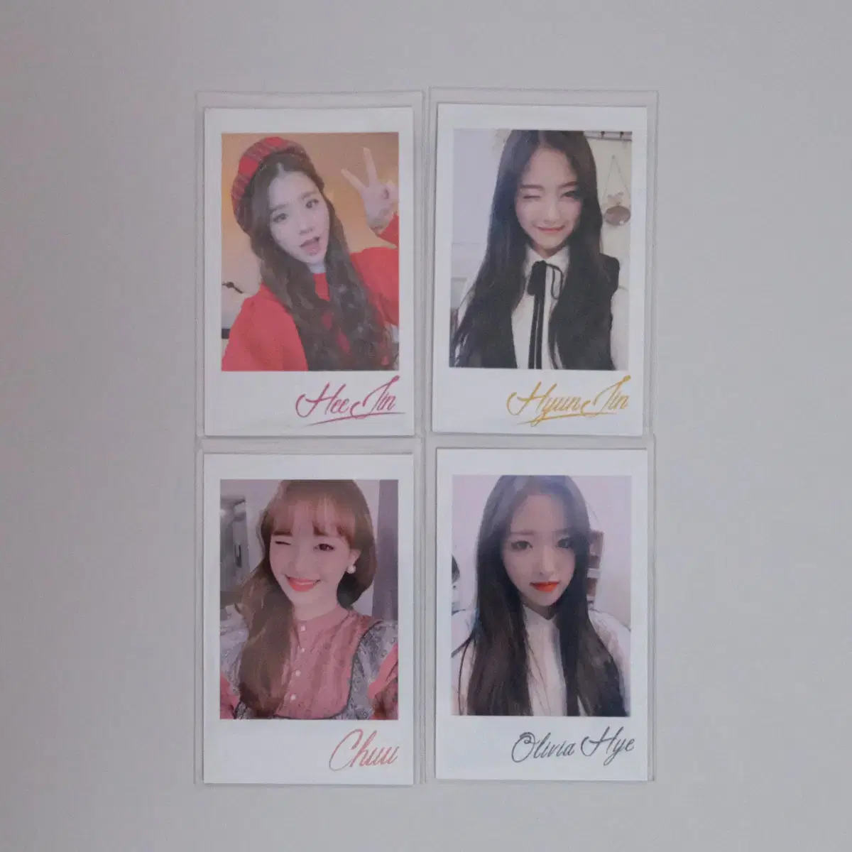 Loona Premiere Greeting Lineup polaroid Photo Card