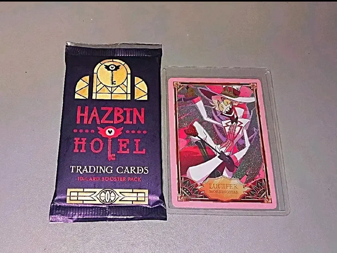 Lowest) Hasbin Hotel Trading kard Part 2 sealed Lucifer Foil bulk Quick sale