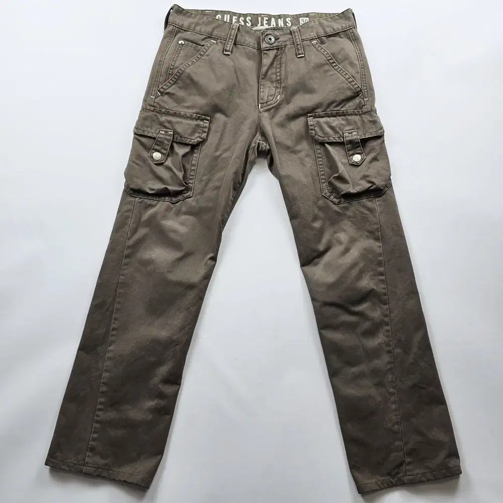 Geth Cargo Pants Brown Straight Fit Size 32 NO.7258