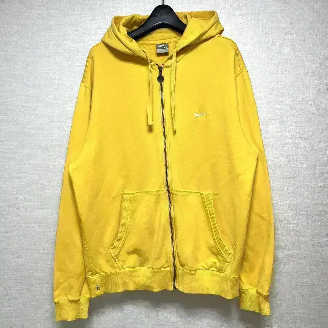 [XL,105]Nike Swoosh Training Hoodie Zip Up Yellow