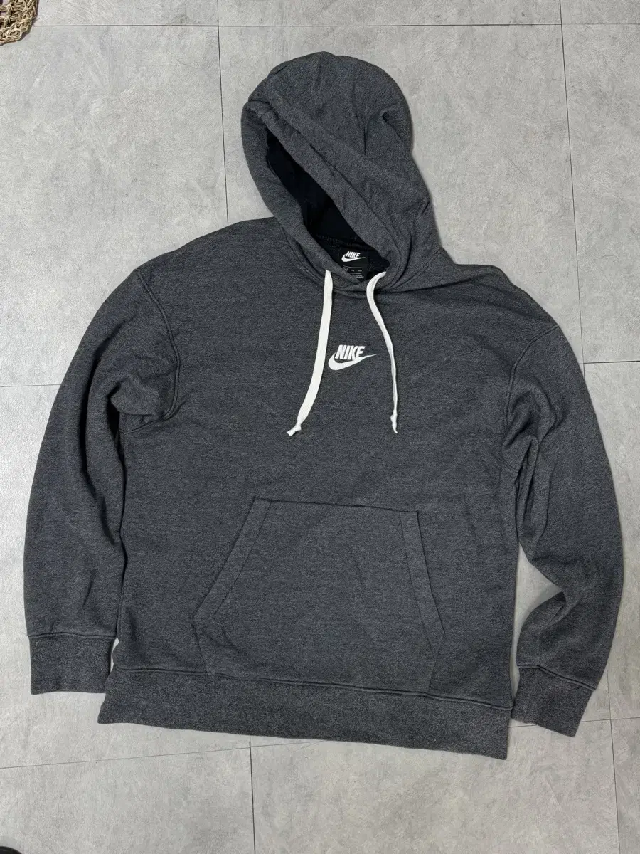 Nike Chest Logo Charcoal Hoodie 2XL