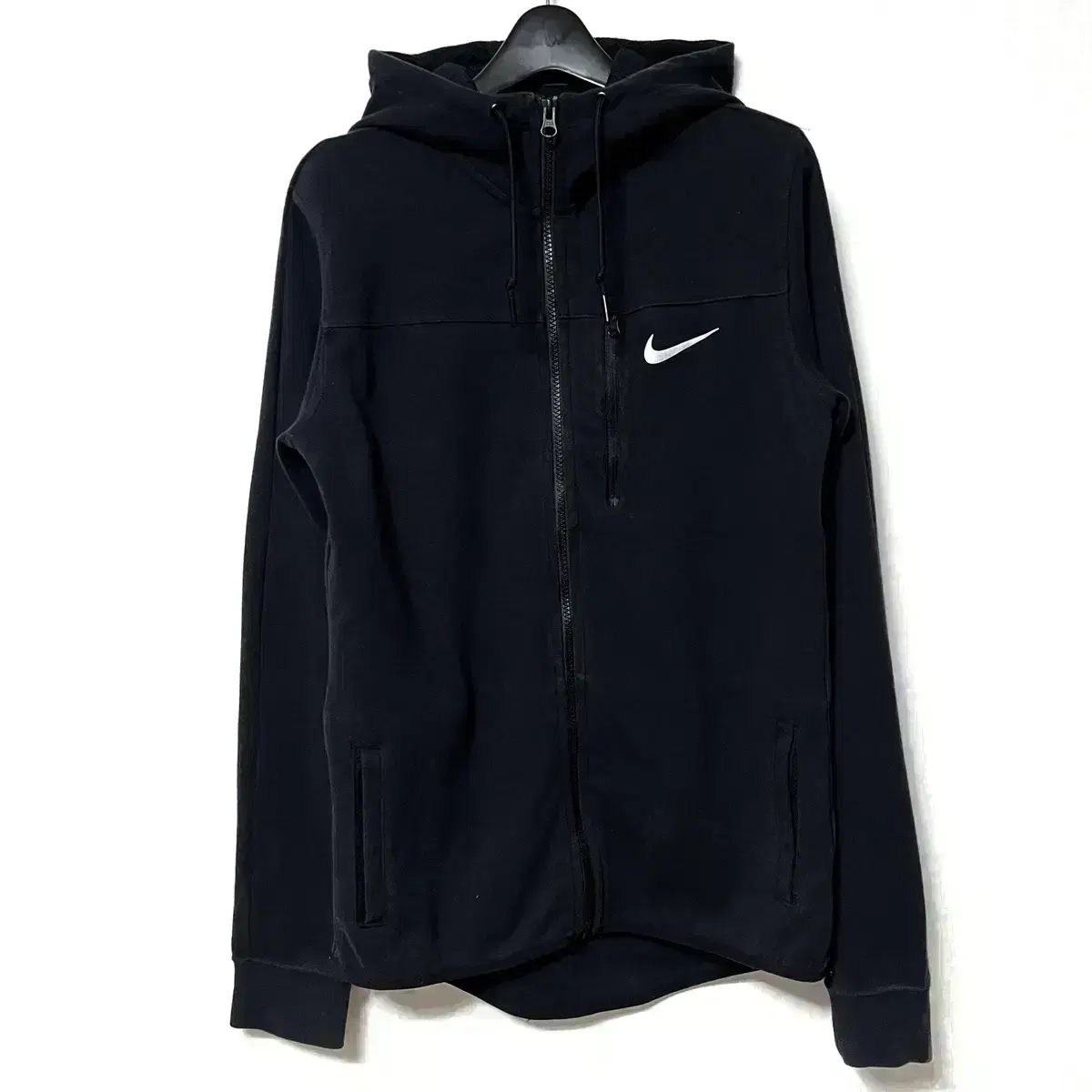 [S,90]Nike Swoosh Training Hoodie Zip-Up Black